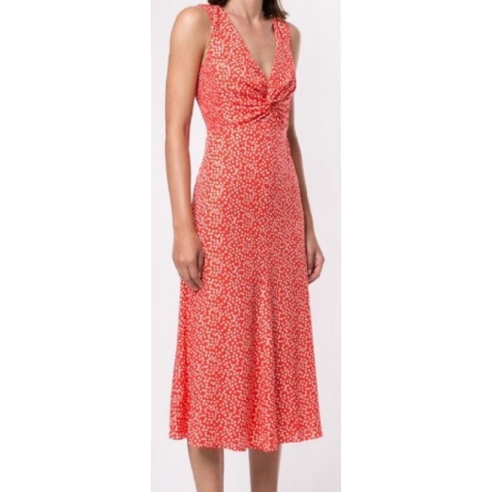 Rebecca Taylor Malia Twist-Front Floral Dress Size 4 Retail $450